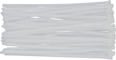 Genanvendelige kabelbindere 7,6 x 300 mm – 50 stk. hvide