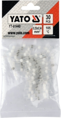 Krympemuffer med loddetin 0,25-0,34 mm² – 30 stk.