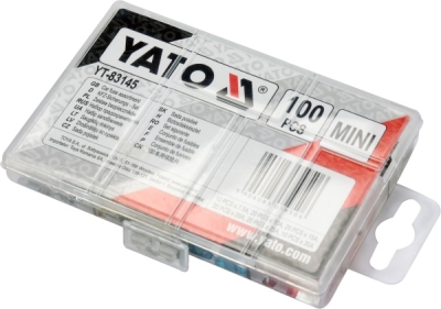 Mini lavprofil fladsikringssæt – 100 stk.