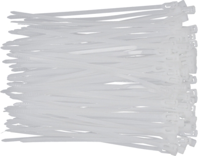 Genanvendelige kabelbindere 3,6 x 150 mm – 100 stk. – hvide