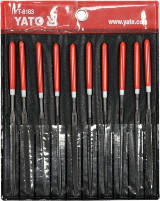 Nålefilesæt 3 x 140 x 65 mm – 10 dele