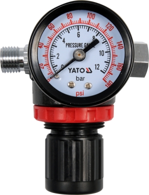 YATO trykregulator med manometer 1/4" – 1,2 MPa