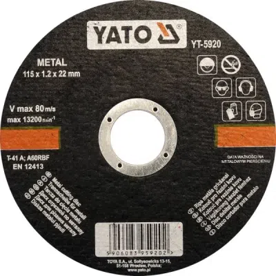 YATO metalskæreskive 115 x 1,2 x 22 mm