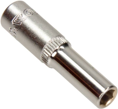 Lang 1/4" sekskanttop – 6 mm x 50 mm