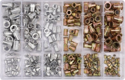 Blindnittemøtriksortiment i stål og aluminium M3-M10 – 300 dele