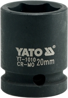 Kort 1/2" slagtop – 20 mm sekskant, 39 mm
