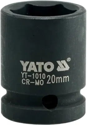 Kort 1/2" slagtop – 20 mm sekskant, 39 mm