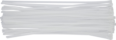 Genåbnelige kabelstrips 7,6 x 450 mm – 50 stk. – hvide
