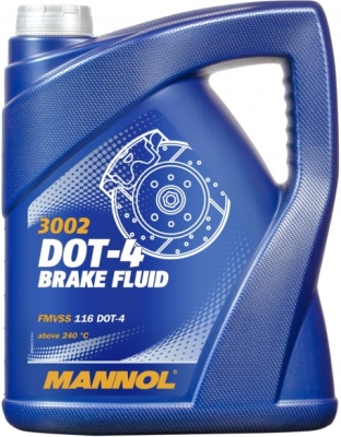 MANNOL DOT 4 syntetisk bremsevæske – 5 liter