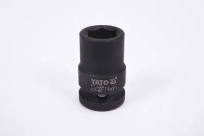 1/2" slagtop 14 mm – kort, 6-kant