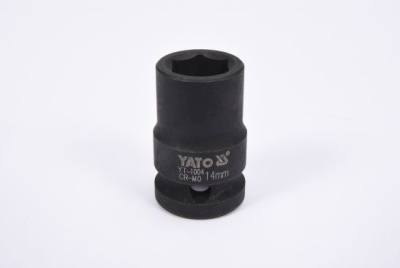 1/2" slagtop 14 mm – kort, 6-kant
