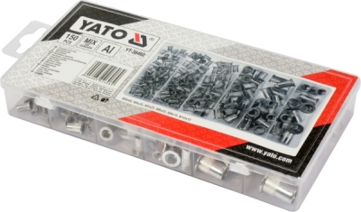 Aluminium blindnittemøtrikker M3-M10 – 150 dele