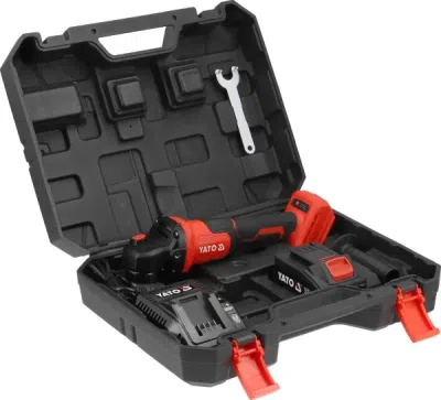YATO YT-828254 18 V akku-vinkelsliber med hastighedsregulering – 125 mm, 4,0 Ah
