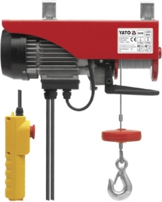 Elektrisk wirespil 550 W med 12 m stålkabel