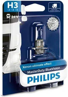 MasterDuty BlueVision H3-pære 24 V 70 W PK22s