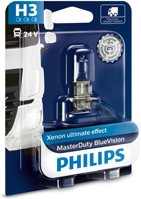 MasterDuty BlueVision H3-pære 24 V 70 W PK22s