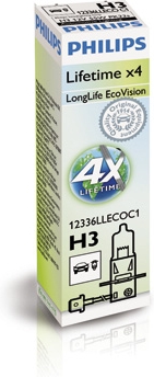 LongLife EcoVision H3 halogenpære 12 V 55 W PK22s