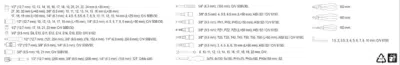 Komplet værktøjssæt 1/4", 3/8" og 1/2" – 129 dele