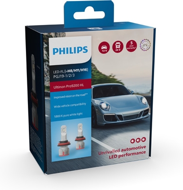 Philips Ultinon Pro9200 LED-FL 18 W – H8/H16 LED-tågelygte
