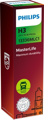 MasterLife H3-pære 24 V 70 W PK22s