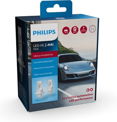 Philips Ultinon Pro9200 LED-HL H4 5800K – 12/24 V