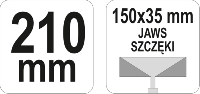 Profilformningstang med brede kæber – 210 mm