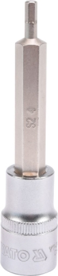 Lang sekskanttop 1/2" – 4 mm x 100 mm