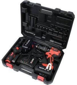 18 V kulfri slagbore-/skruemaskine 75 Nm med 2 batterier