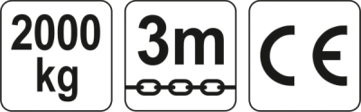 YATO manuel kædetalje 2 ton – 3 m