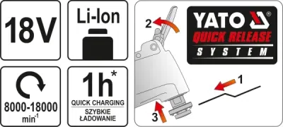 18 V akku-multiværktøj med tilbehør – uden batteri og lader