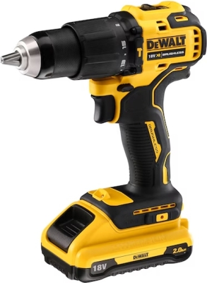 DEWALT DCD709D2T-QW 18 V XR kompakt kulfri slagboremaskine – 2 x 2,0 Ah