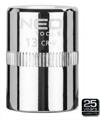 1/4" sekskanttop 13 mm med Superlock