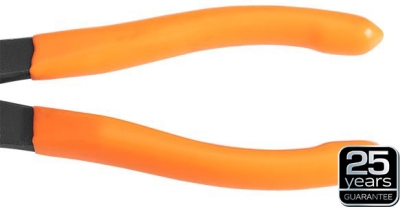 Klemtang med returfjeder og gummibelagte håndtag