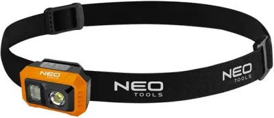 NEO genopladelig pandelampe 500 lm med USB, COB LED og bevægelsessensor – 12 stk.