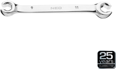 Halvåben ringnøgle 9 x 11 mm – CrV-stål