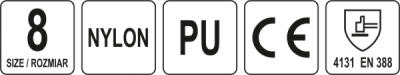 Arbejdshandsker (Teknik-handsker) (Størrelse: 8)