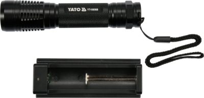 LED lommelygte 6W/500 lm usb/genopl.
