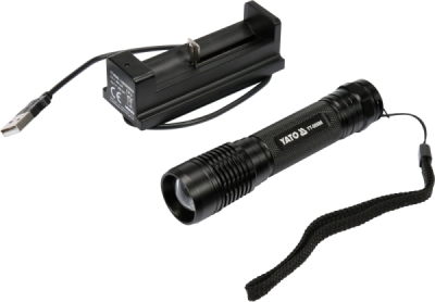 LED lommelygte 6W/500 lm usb/genopl.