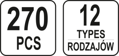 Clips-sortiment MERCEDES (12  typer - 270 stk.)