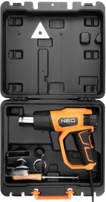 Digital varmepistol 2000 W med tilbehør og kuffert