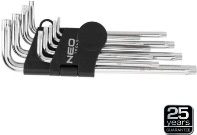 Torx-nøglesæt – 9 dele, T10-T50