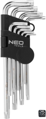 Torx-nøglesæt – 9 dele, T10-T50