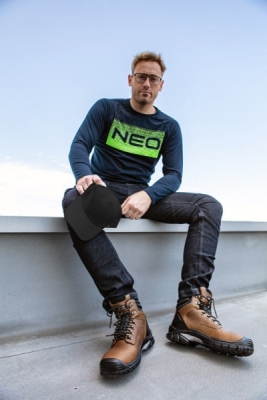 NEO Tools sort baseballkasket i bomuld