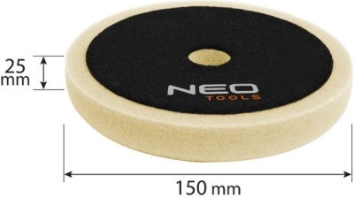 Polerpude i slibeskum 150 × 150 × 25 mm