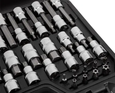 Torx- og unbrakobitsæt – 49 dele