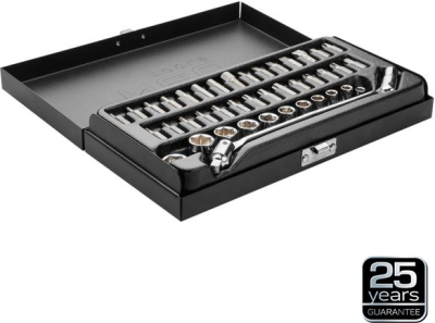 1/4" topnøgle- og bitsæt – 41 dele