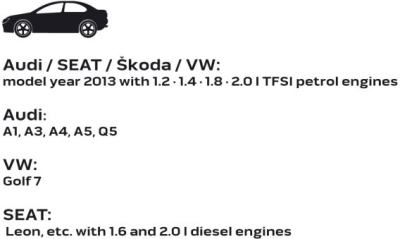 Bundpropnøgle 1/4" til TFSI-motorer