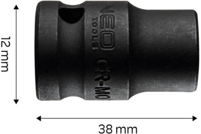 1/2" slagtop 12 mm – 38 mm, CrMo-stål