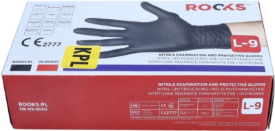 Garage Black nitrilhandsker str. L – 100 stk.