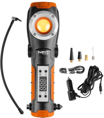 Batteridrevet arbejdslampe med kompressor – 800 lumen